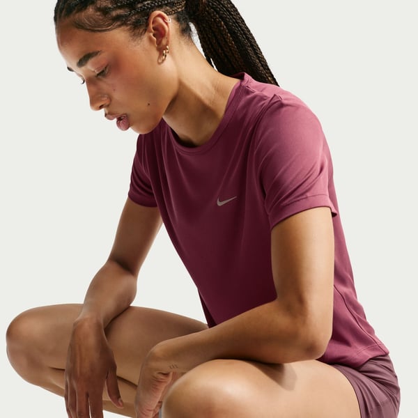 Nike W NK TEMPO DF SS TOP Pembe Kadın T-Shirt