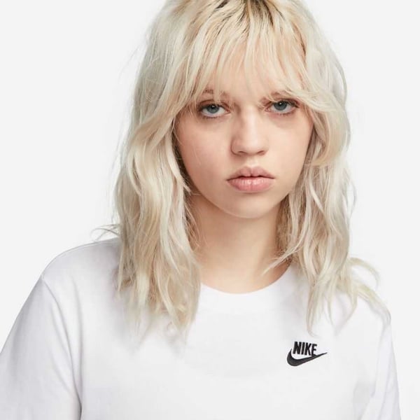 Nike W NSW CLUB SS TEE Beyaz Kadın T-Shirt