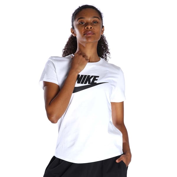 Nike W NSW CLUB SS TEE ICN FTRA Beyaz Kadın T-Shirt