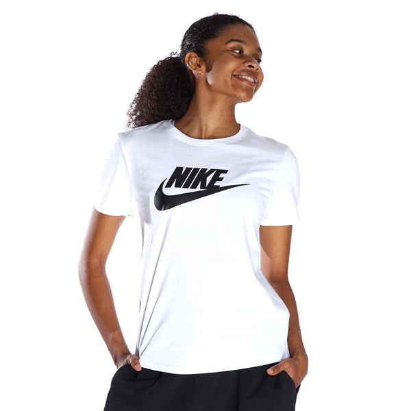 Nike W NSW CLUB SS TEE ICN FTRA Beyaz Kadın T-Shirt