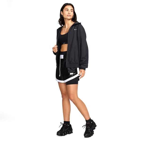 Nike W NSW ESSNTL UV WVN JKT HD Siyah Kadın Ceket