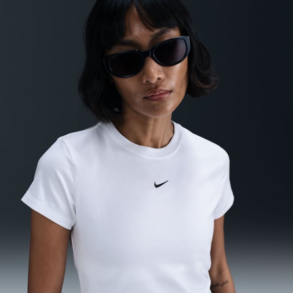 Nike W NSW NK CHLL KNT CRP Beyaz Kadın T-Shirt