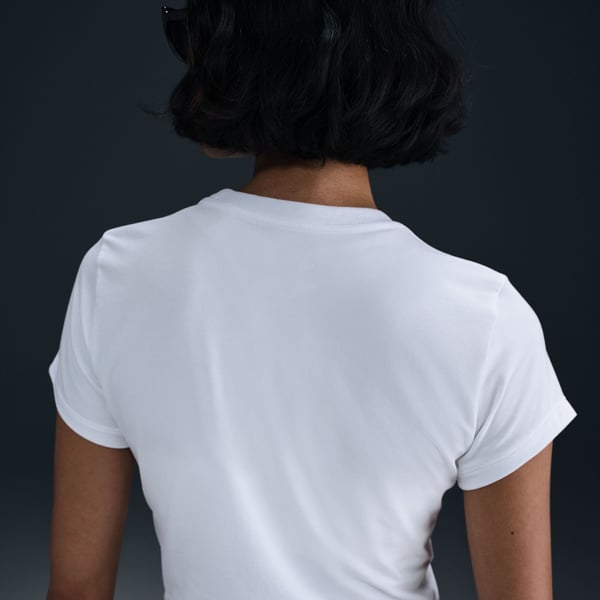 Nike W NSW NK CHLL KNT CRP Beyaz Kadın T-Shirt