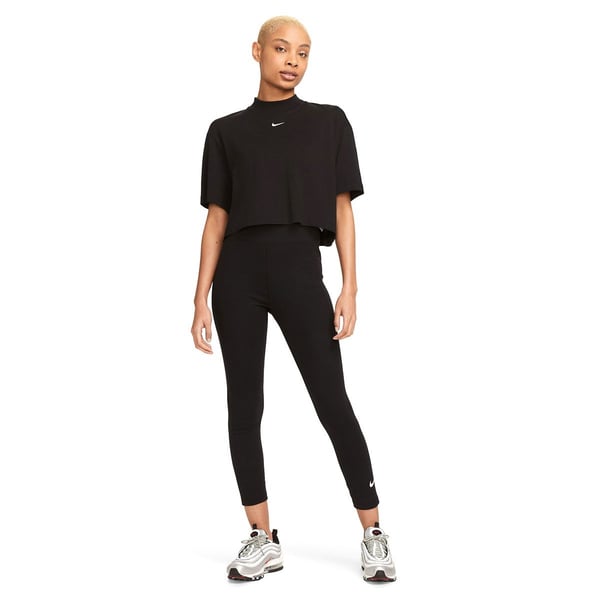 Nike W NSW NK CLSC HR 7/8 TIGHT LBR Siyah Kadın Tayt