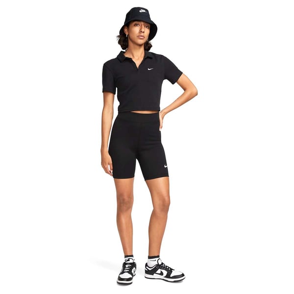 Nike W NSW NK CLSC HR 8IN SHORT Siyah Kadın Tayt