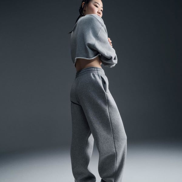 Nike W NSW PHNX FLC HR OS PANT 2 Gri Kadın Eşofman Alt