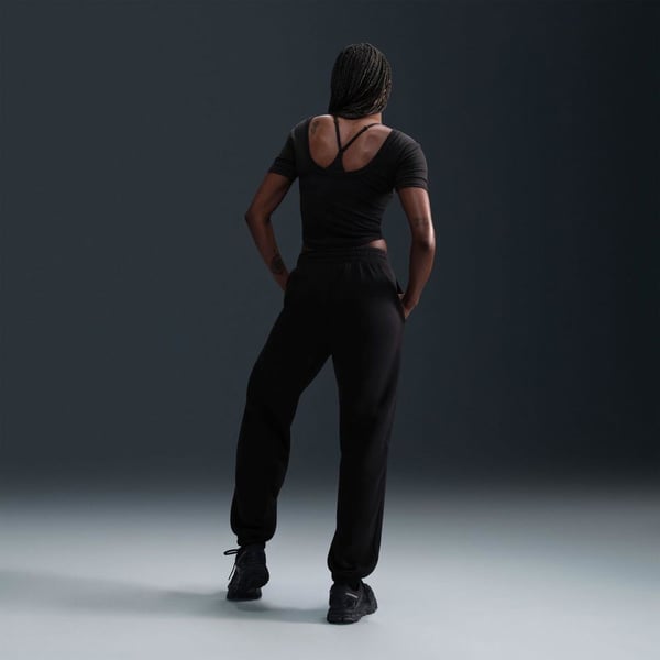 Nike W NSW PHNX FLC HR OS PANT 2 Siyah Kadın Eşofman Alt