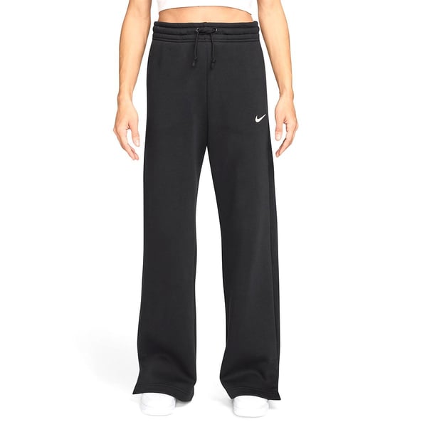 Nike W NSW PHNX FLC HR PANT WIDE 2 Siyah Kadın Eşofman Alt