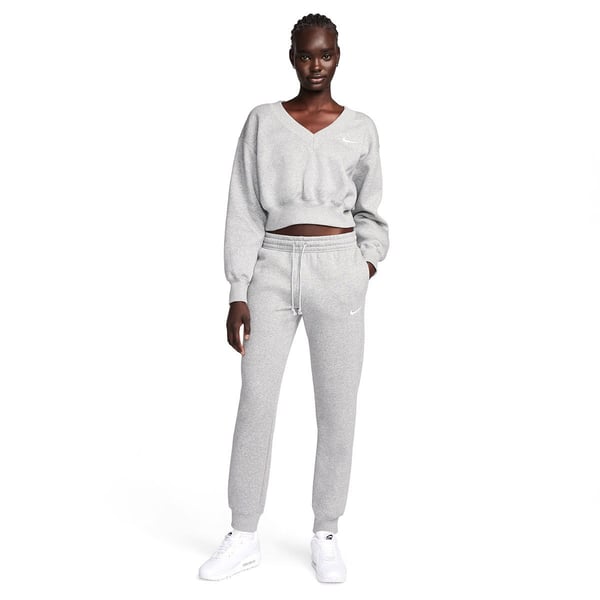 Nike W NSW PHNX FLC MR PANT STD Gri Kadın Eşofman Alt