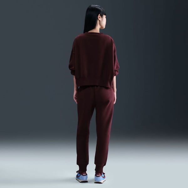 Nike W NSW PHNX FLC OOS CREW Bordo Kadın Sweatshirt