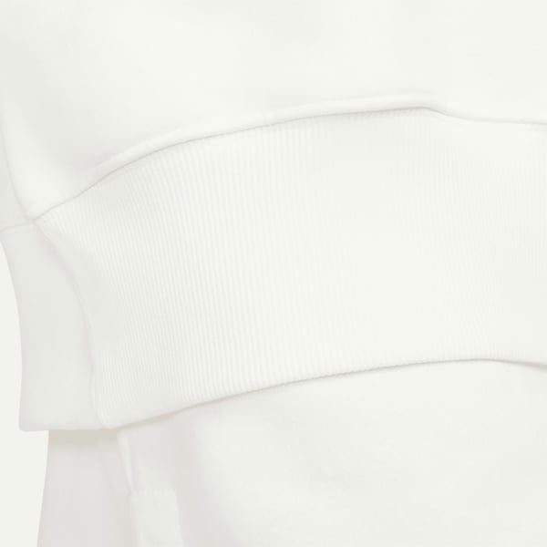 Nike W NSW PHNX FLC QZ CROP Beyaz Kadın T-Shirt
