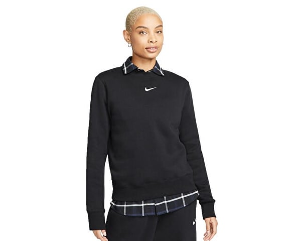 Nike W NSW PHNX FLC STD CREW Siyah Kadın Sweatshirt