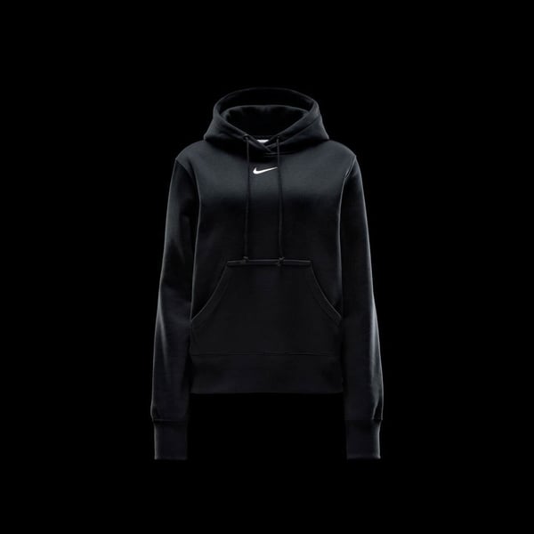 Nike W NSW PHNX FLC STD PO HOODIE Siyah Kadın Sweatshirt