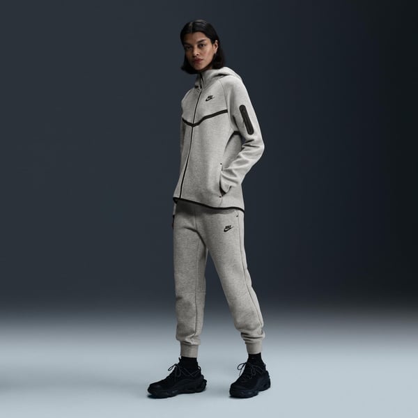 Nike W NSW TCH FLC MR JGGER 2 Gri Kadın Eşofman Alt
