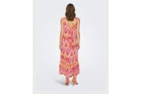 Only ONLALMA LIFE POLY NOEMI LONG DRESS AOP Pembe Kadın Elbise