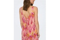 Only ONLALMA LIFE POLY NOEMI LONG DRESS AOP Pembe Kadın Elbise
