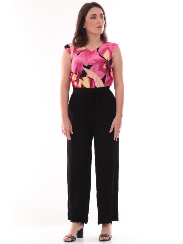 Only ONLALMA LIFE POLY S/S ELINA TOP AOP Pembe Kadın T-Shirt
