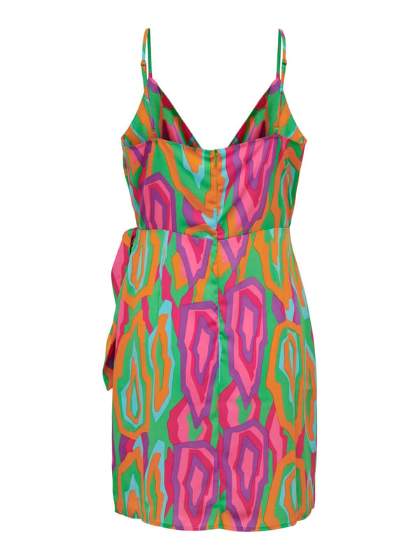 Only ONLALMA LIFE VIS ISA WRAP DRESS AOP Yeşil Kadın Elbise