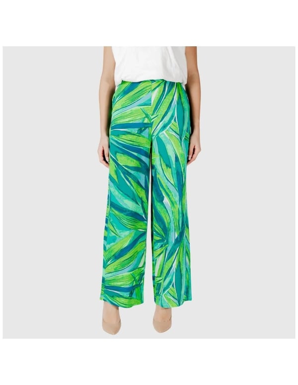 Only ONLALMA LIFE VIS PALAZZO PANT AOP Yeşil Kadın Pantolon