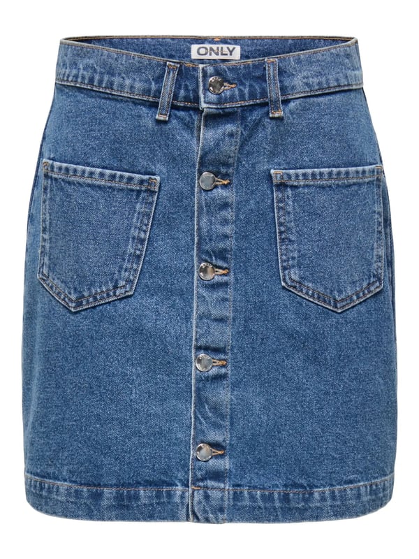Only ONLAMAZING HW SKIRT TAI DNM NOOS Mavi Kadın Etek
