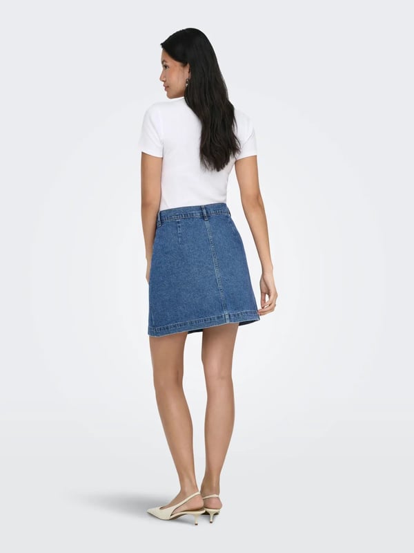 Only ONLAMAZING HW SKIRT TAI DNM NOOS Mavi Kadın Etek
