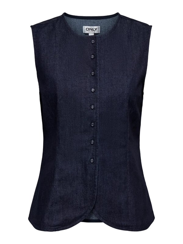 Only ONLASHBY SL DNM WAISTCOAT QYT Lacivert Kadın Yelek