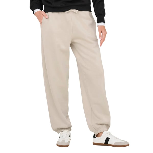 Only ONLBEST CUFF PANT SWT NOOS Bej Kadın Pantolon