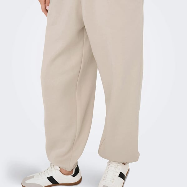 Only ONLBEST CUFF PANT SWT NOOS Bej Kadın Pantolon