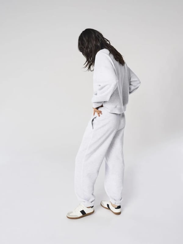 Only ONLBEST CUFF PANT SWT NOOS Gri Kadın Pantolon