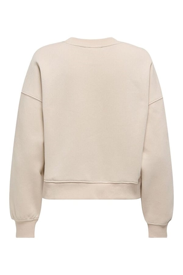 Only ONLBEST L/S CREW NECK SWT NOOS Bej Kadın Sweatshirt