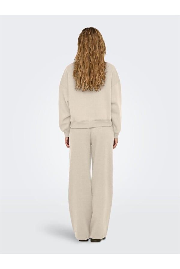 Only ONLBEST L/S CREW NECK SWT NOOS Bej Kadın Sweatshirt