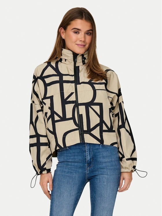 Only ONLBETTY BATSLEEVE LIFE AOP JACKET OTW Bej Kadın Ceket