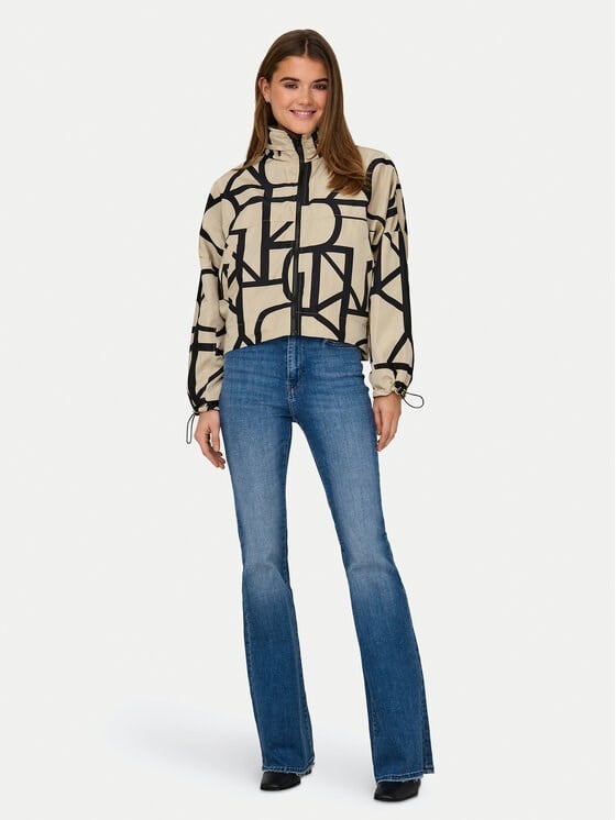 Only ONLBETTY BATSLEEVE LIFE AOP JACKET OTW Bej Kadın Ceket