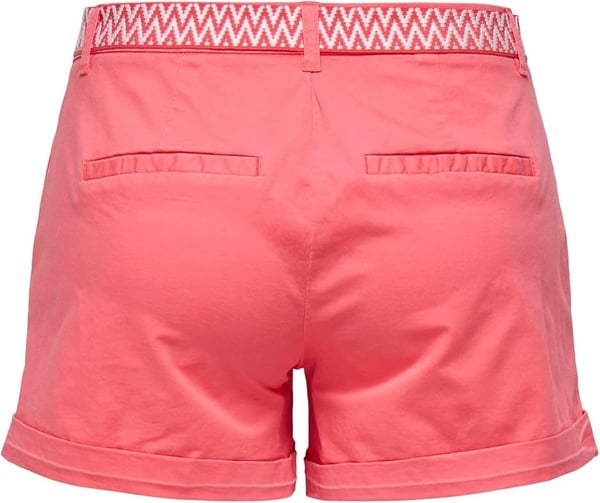 Only ONLBIANA MW COTTON BELT CHINO SHORTS PNT Mercan Kadın Şort