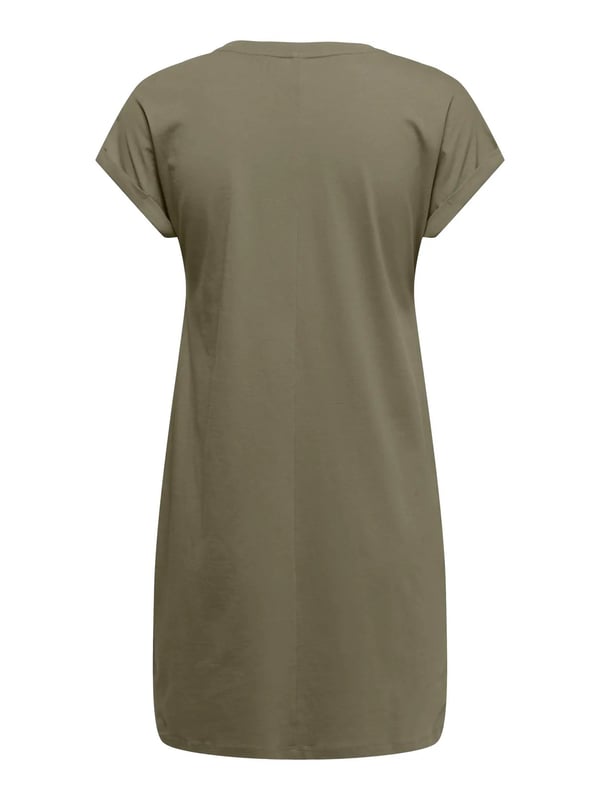 Only ONLBLOOM S/S FOLD UP DRESS JRS Haki Kadın Elbise