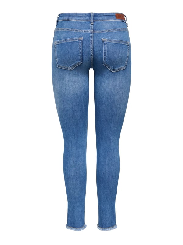 Only ONLBLUSH MID SK ANK RW DNM REA1319 NOOS Denim Kadın Kot Pantolon