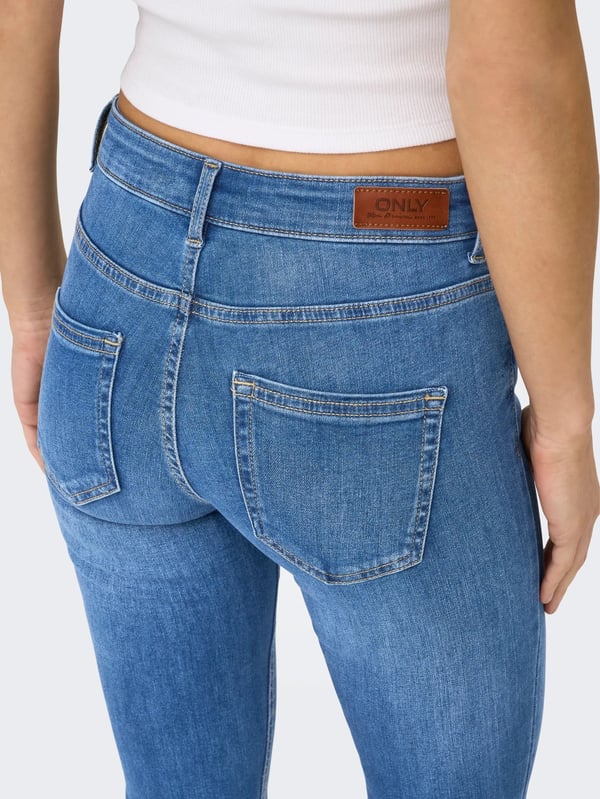 Only ONLBLUSH MID SK ANK RW DNM REA1319 NOOS Denim Kadın Kot Pantolon