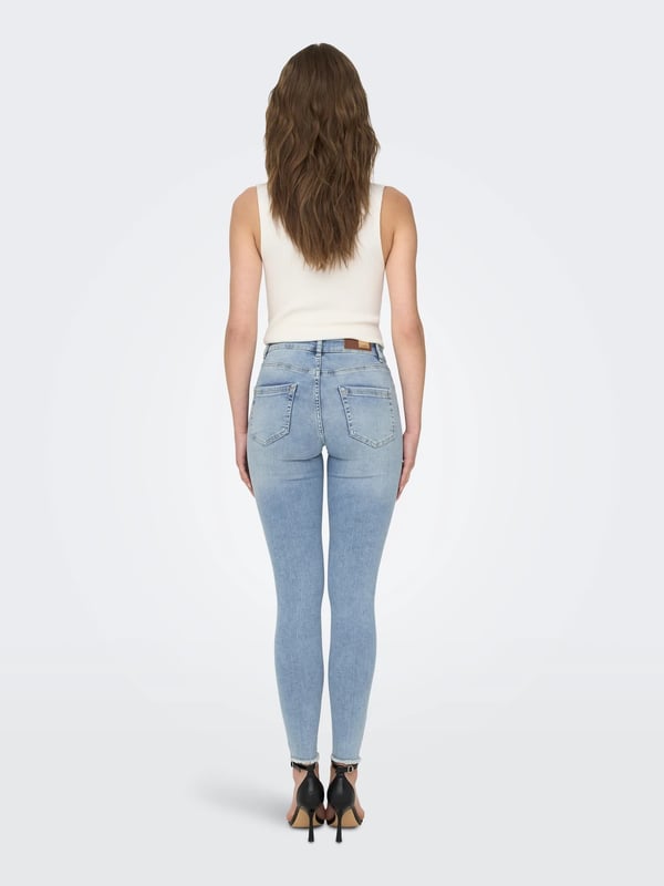 Only ONLBLUSH MID SK ANK RW DNM REA306 NOOS Denim Kadın Kot Pantolon