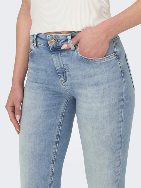 Only ONLBLUSH MID SK ANK RW DNM REA306 NOOS Denim Kadın Kot Pantolon