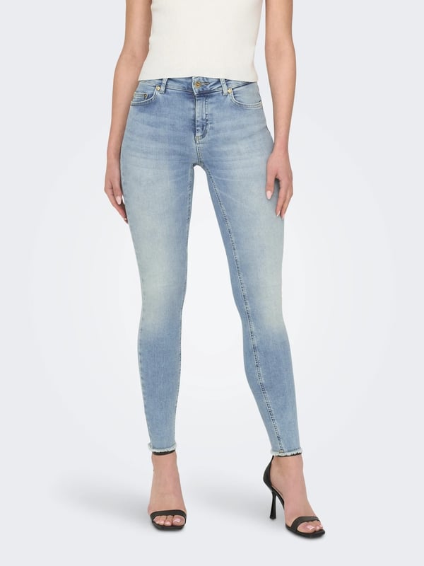 Only ONLBLUSH MID SK ANK RW DNM REA306 NOOS Denim Kadın Kot Pantolon