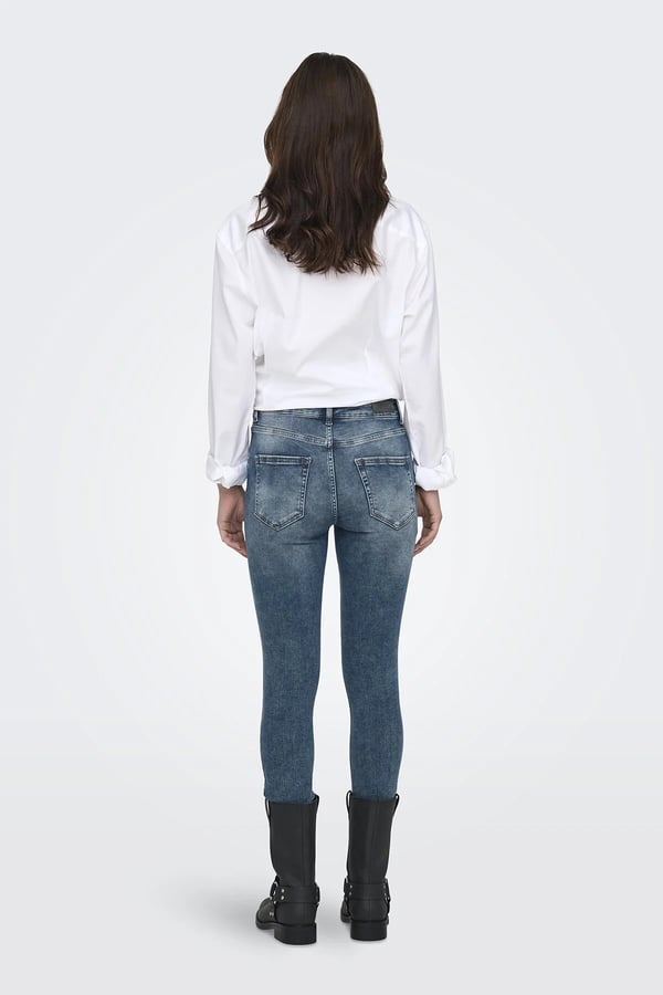 Only ONLBLUSH MID SKIN ANK RW DNM REA593 NOOS Mavi Kadın Kot Pantolon