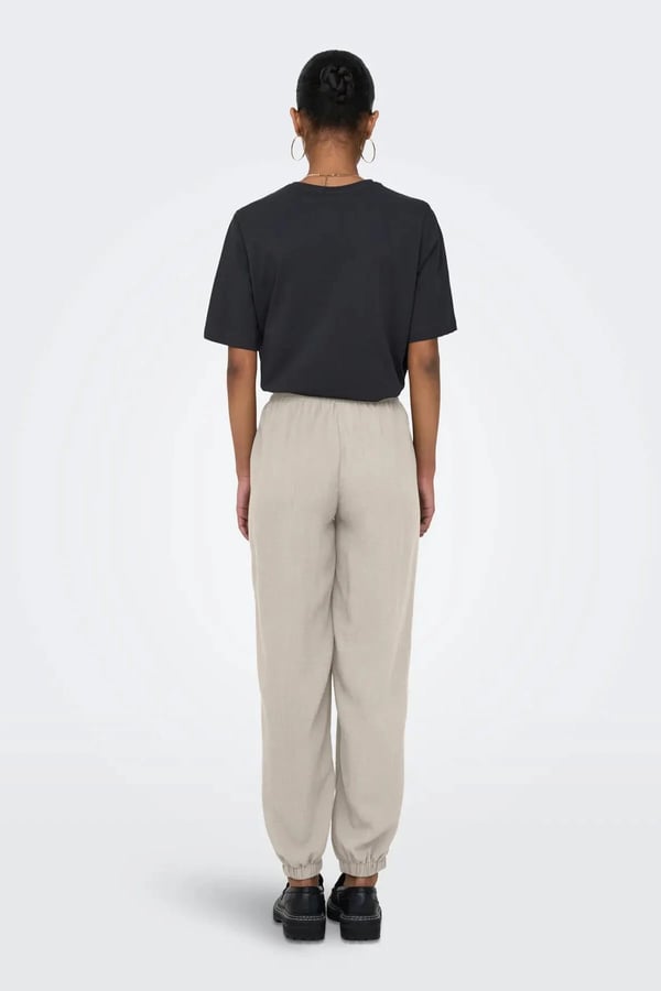 Only ONLBOLZANO HW PULL-UP PANT MOCH PNT Bej Kadın Pantolon