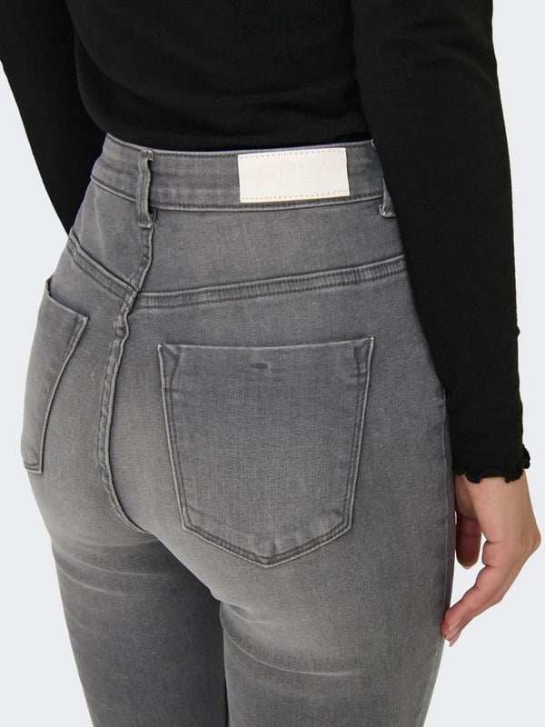 Only ONLBRENDA LOW WIDE DNM CRO158 NOOS Gri Kadın Kot Pantolon