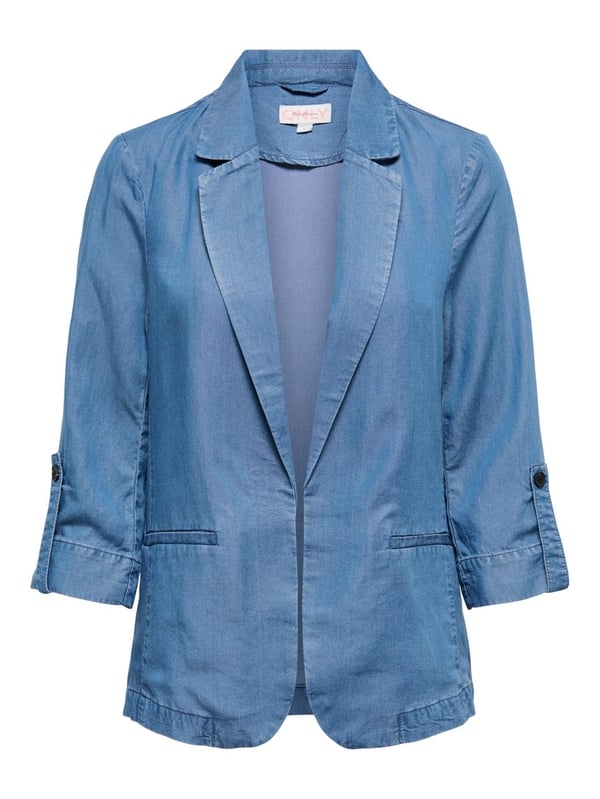 Only ONLCARO CHARIS 3/4 UNLINED BLAZER WVN CC Mavi Kadın Ceket