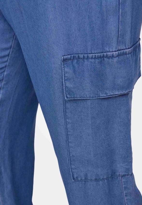 Only ONLCHARIS LIFE HW PB CARGO PANT CC WVN Mavi Kadın Pantolon