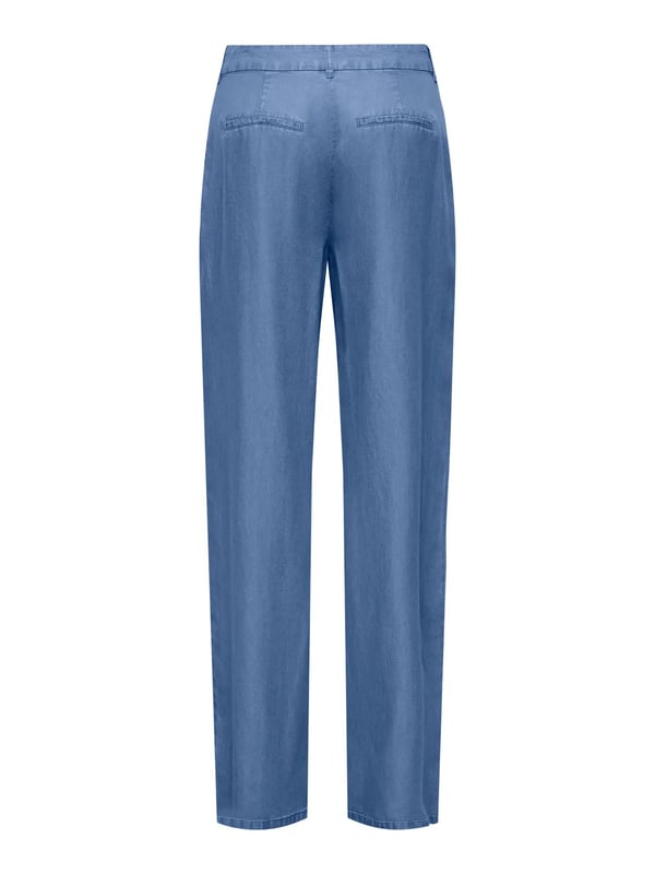 Only ONLCHARIS LIFE MW STRAIGHT PANTS WVN CC Mavi Kadın Pantolon