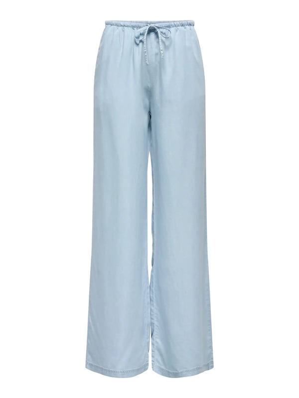 Only ONLCHARIS LIFE PULL UP TIE PANTS WVN CC Açık Mavi Kadın Pantolon