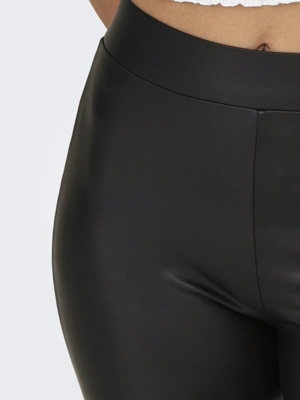 Only ONLCOOL COATED FLARED PANT JRS Siyah Kadın Tayt