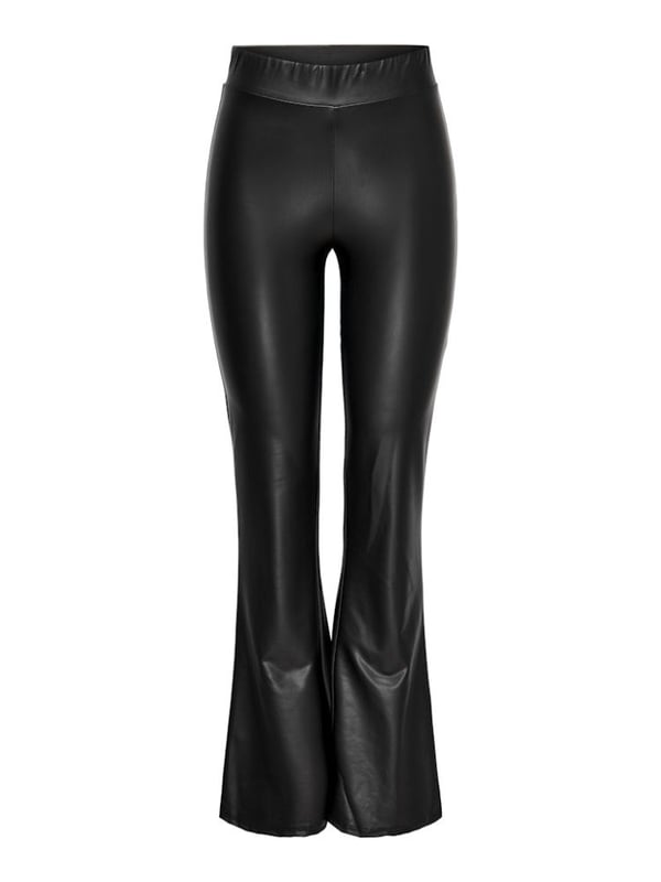 Only ONLCOOL COATED FLARED PANT JRS Siyah Kadın Tayt