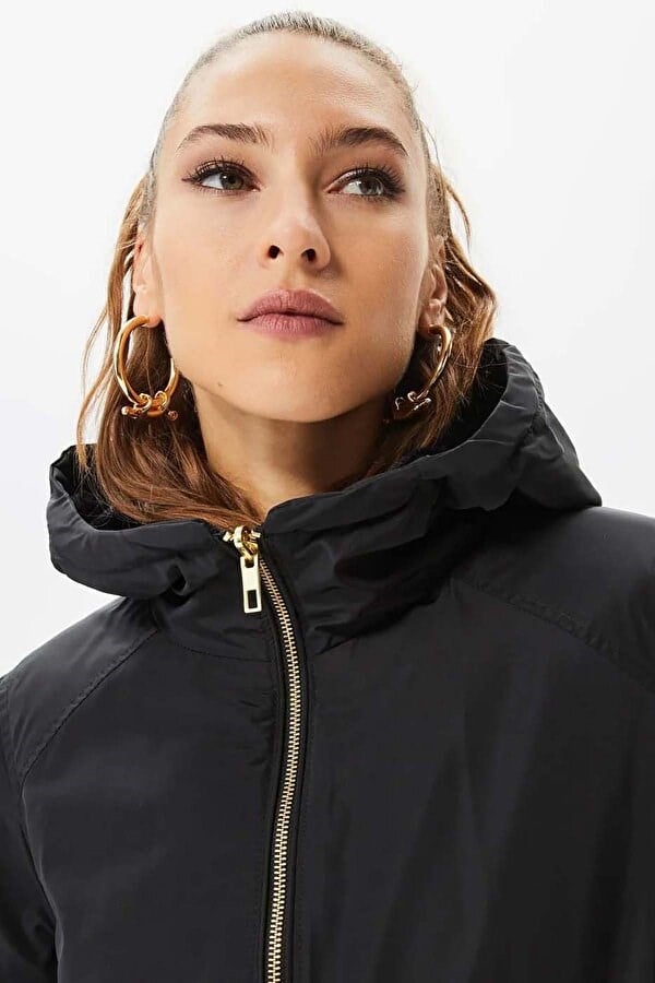 Only ONLDAHLIA  REV. FUR PARKA OTW Siyah Kadın Parka